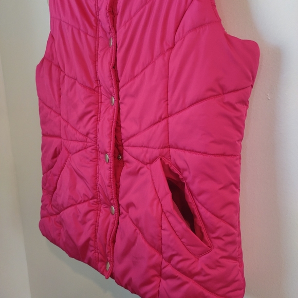 Pink Athletech Sleeveless Puffer Jacket Size M - Picture 4 of 13